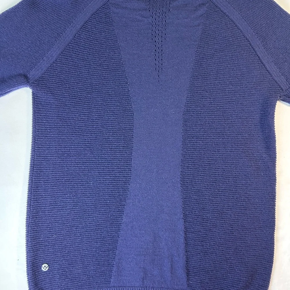 Lululemon Women’s Navy Blue Simply Wool Sweater size s
